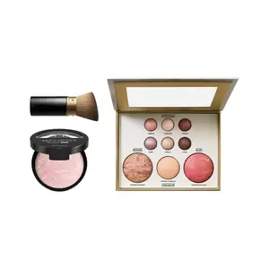 Makeup Palette Set, 5-in-1 Baked Foundation + Eyeshadow + Contour + Highlighter + Blush, Includes Brush, Mica & Silica Smooth Formula, Flawless Base for Daily & Formal Looks makeup forever,makeup transition palette