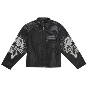 Supreme Men's Y's by Yohji Yamamoto Leather Jacket Black, from StockX