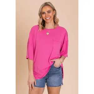 Oversized Ribbed Short Sleeve