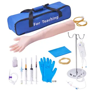 Summervibes VEVOR Phlebotomy Practice Kit, IV Venipuncture Intravenous Training Kit, High Simulation IV Practice Arm Kit with Carrying Bag, Practice and Perfect IV Skills, for Students Nurses and Professionals
