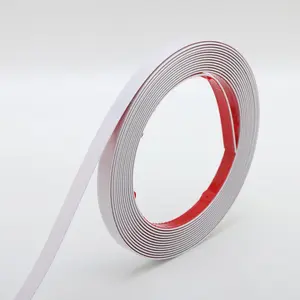 White Molding Trim Peel and Stick, Flexible Mirror Border Design, Wall Ceiling Floor Cabinet Tile Edge Moulding, 5m x 2cm