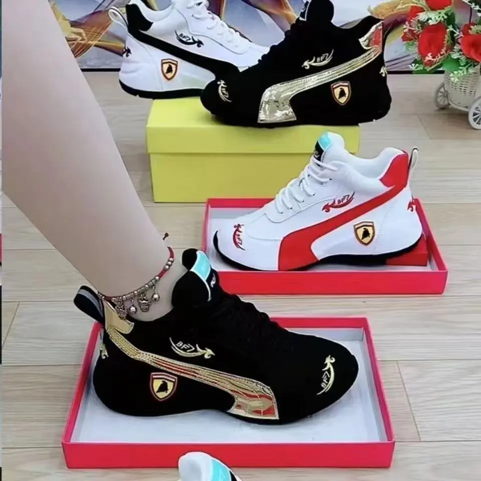 Classical Sneakers Women Platform Shoes Leather Patchwork Woman Casual Shoes 2025 Spring Ladies Outdoor Flats Shoes Women sporty  shoes spring  shoes sosenfer woman