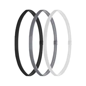 Unisex Anti-Slip Silicone Headbands, Set of 3, Ideal for Yoga & Running, Sweat-Wicking Sports Hair Bands, Universal Design, Workout Headband, Training Headband