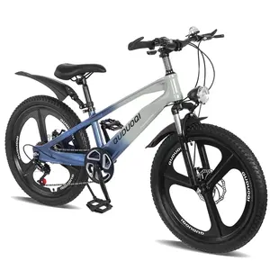 20 Inch Kids Mountain Bike, 7-Speed Youth Bicycle with Magnesium Alloy Frame & One-Piece Wheels, Lightweight Kids Bike for Boys and Girls Ages 8–12