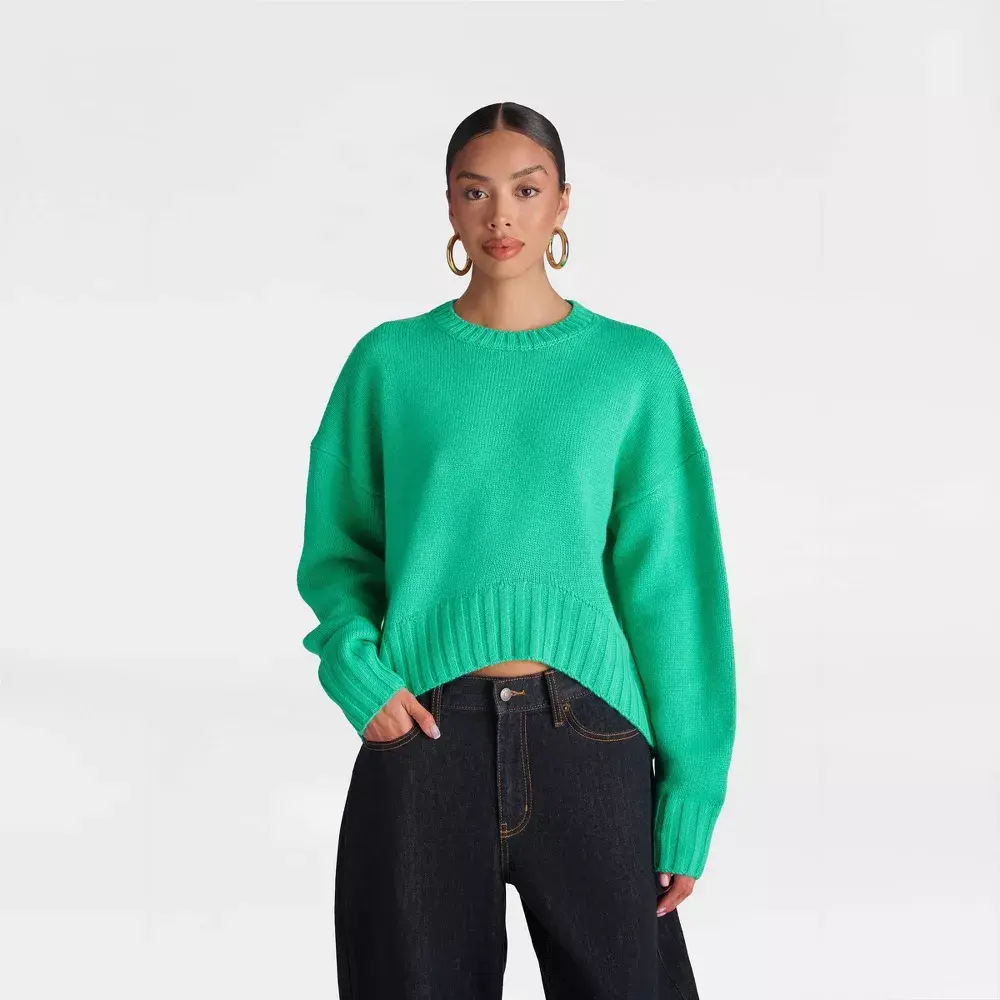 KBB by KAHLANA Women's 'The Asymmetric Sweater', Knitwear, Everyday, Pullover, Fit, Oversized