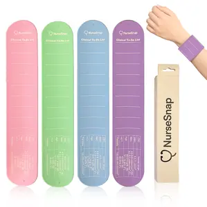 NurseSnap Clinical Reference Wristband Durable Silicone for Nurses & Nursing Students Quick Lab Values Shift Checklist Essential Lab Values Support Various Roles
