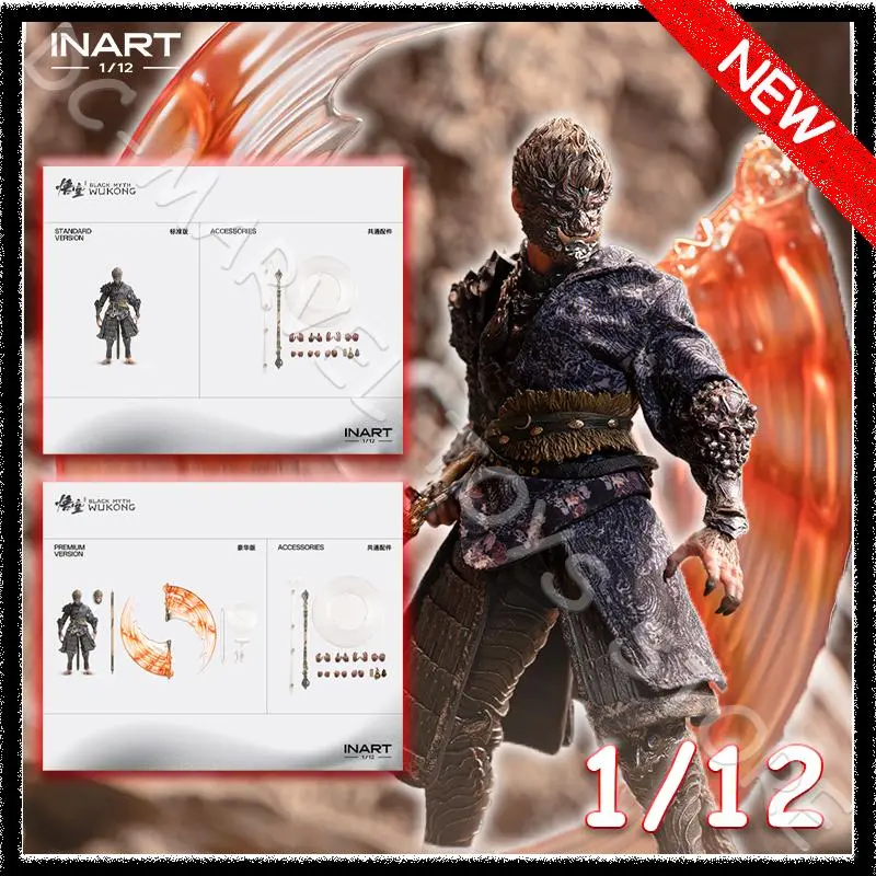 In Stock INART INART x Game Science G0002 1/12 Black Myth Wukong Destiny Man Bronze Set Statue Figurine Model Custom Gifts Toys