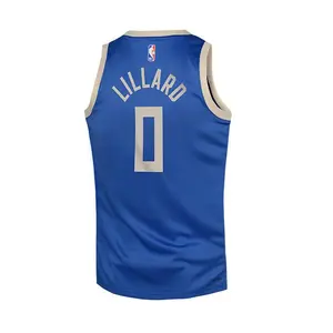 Youth Nike 2024-25 City Edition Damian Lillard Milwaukee Bucks Swingman Jersey