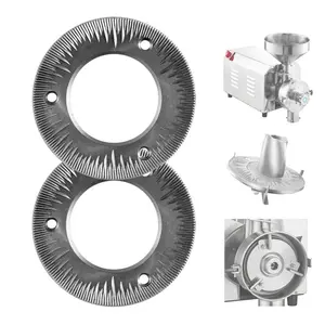 VEVOR 2PCS Grinding Sheets for Electric Grain Mill Grinder, Cast Iron Dry Grinding Discs, Replacement Grinding Plates Compatible with VEVOR HN-2200, HN-3000 Corn Spice Mill Grinder