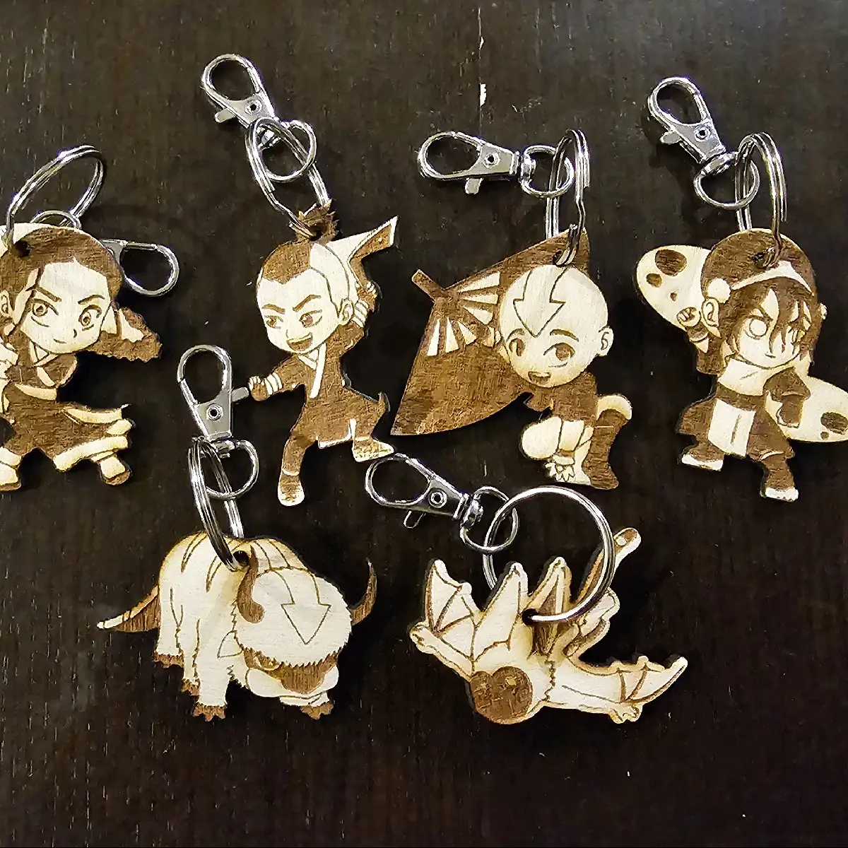 Collectible Wooden Keychains - Avatar the Last Airbender