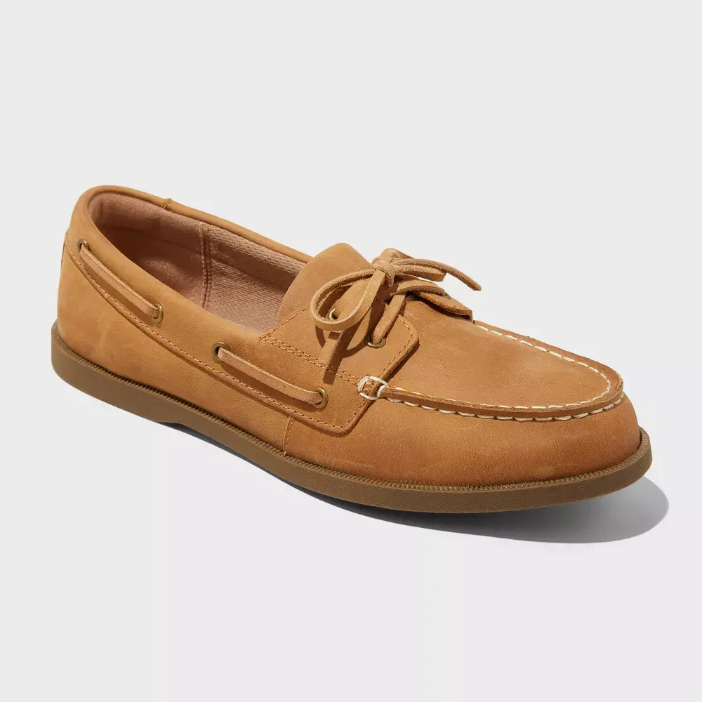 Men's Bennett Genuine Leather Loafers with Memory Foam Insole - Goodfellow & Co