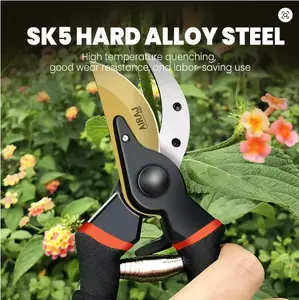 5 inch ergonomic rose pruning shears scissors