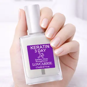 Tinovo Uno LOVCARRIE Nail Care: Keratin 3 Day Strengthener - Rescues Brittle Nails, Quick-Drying, No UV Lamp Required, 17ml / 0.57 fl.oz