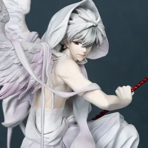 Anime Figure Angel Kaworu Nagisa Wings GK Statue 17th Apostle Longinus Spear Action Figure Collectible Model Toy Decor for Otaku Fans Gift