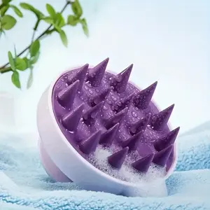 Silicone Scalp Massager Comb, Hair Brush, Shampoo Scrubber, Head Massage Tool, Soft Short Bristles, Portable Care, Waterproof, Suitable for Men and Women, Body Care Tool, Head Massagers
