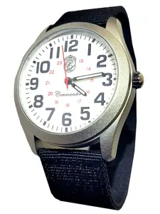 Pierre Lucerne Commander WW2 Style Aviator Navy USMC Field Trench Railroad Watch compare to hagley west watches