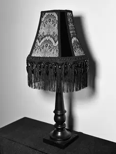 White Gothic Victorian Lampshade