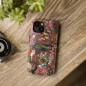 Retro Ed Hardy Shockproof Tough Phone Case for iPhone 11 12 13 14 15 16 17 Pro Max Plus