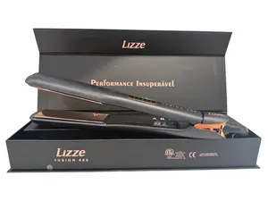 Lizze Fusion 480 Professional Hair Straightener Flat Iron | Titanium Plates, 480°F High Heat, MCH Technology, Fast Heating