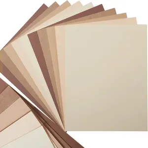 30 Sheets 8.5x11 Color Tones Cardstock Paper 250GSM Thick Paper Cards for Birthday Party, Invitations and DIY Crafts Decoration (Brown)