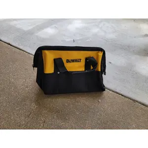 Dewalt Tool Bag Case 15" x 10 x 9 Canvas For 20V Drill, Battery, Pocket Rails