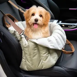3-in-1 Small Dog Car Seat & Travel Carrier] Portable Pet Bed with Non-Slip Base, Booster Seat for Dogs up to 10lbs - Stylish Indoor & Outdoor Pet Bag