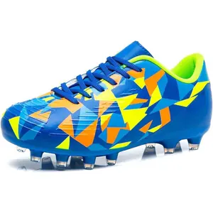 Kids Athletic Firm Ground Outdoor Comfortable Soccer Cleats(Toddler/Little Kid/Big Kid)