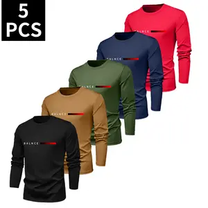 Men's Long Sleeve T-Shirt Quick Dry Fitness Moisture Wicking Fabric Multiple Colors Training Running Casual Breathable Sports Top Crew Neck Stretch