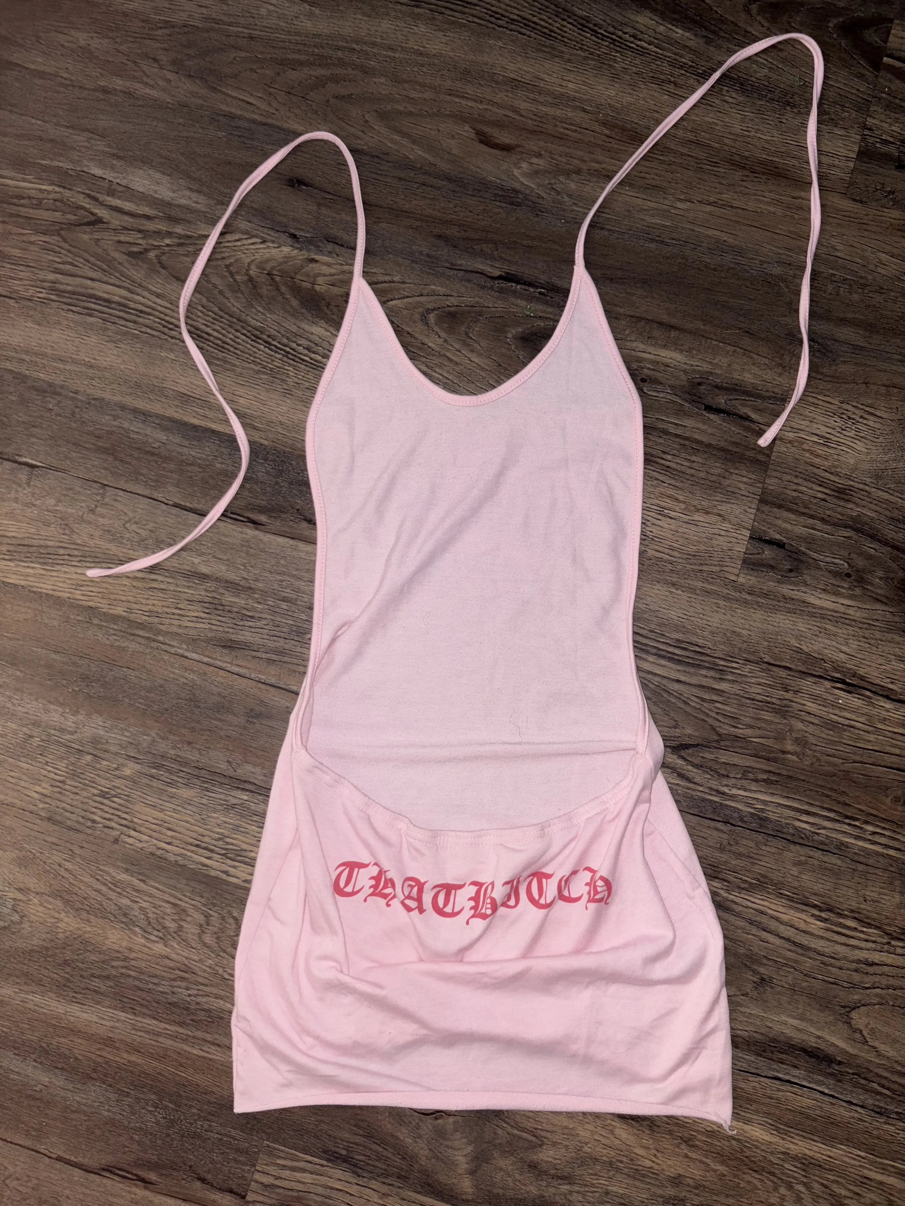 Pink Graphic Dress
