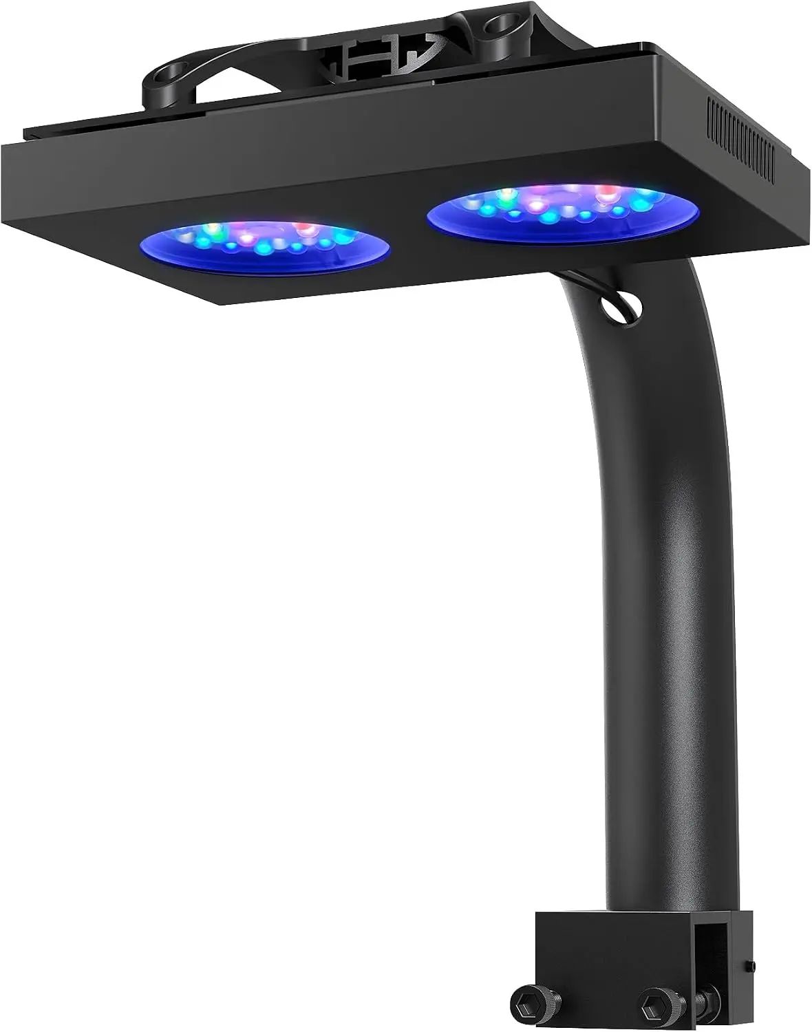 HyperReef 100 Gen 2 100W Professional Rectangular Reef LED Aquarium Light Kit - Customizable, For SPS LPS Corals, Wide Angle Lens, Enhanced Violet-Blue Spectrum, 5 Fully Programmable Channels, Coral Enthusiasts