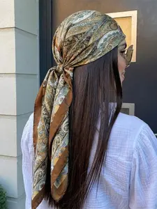 Women's Bohemian Paisley Print Bandana, Stylish & Functional Accessory for Daily Use, Perfect for Summer