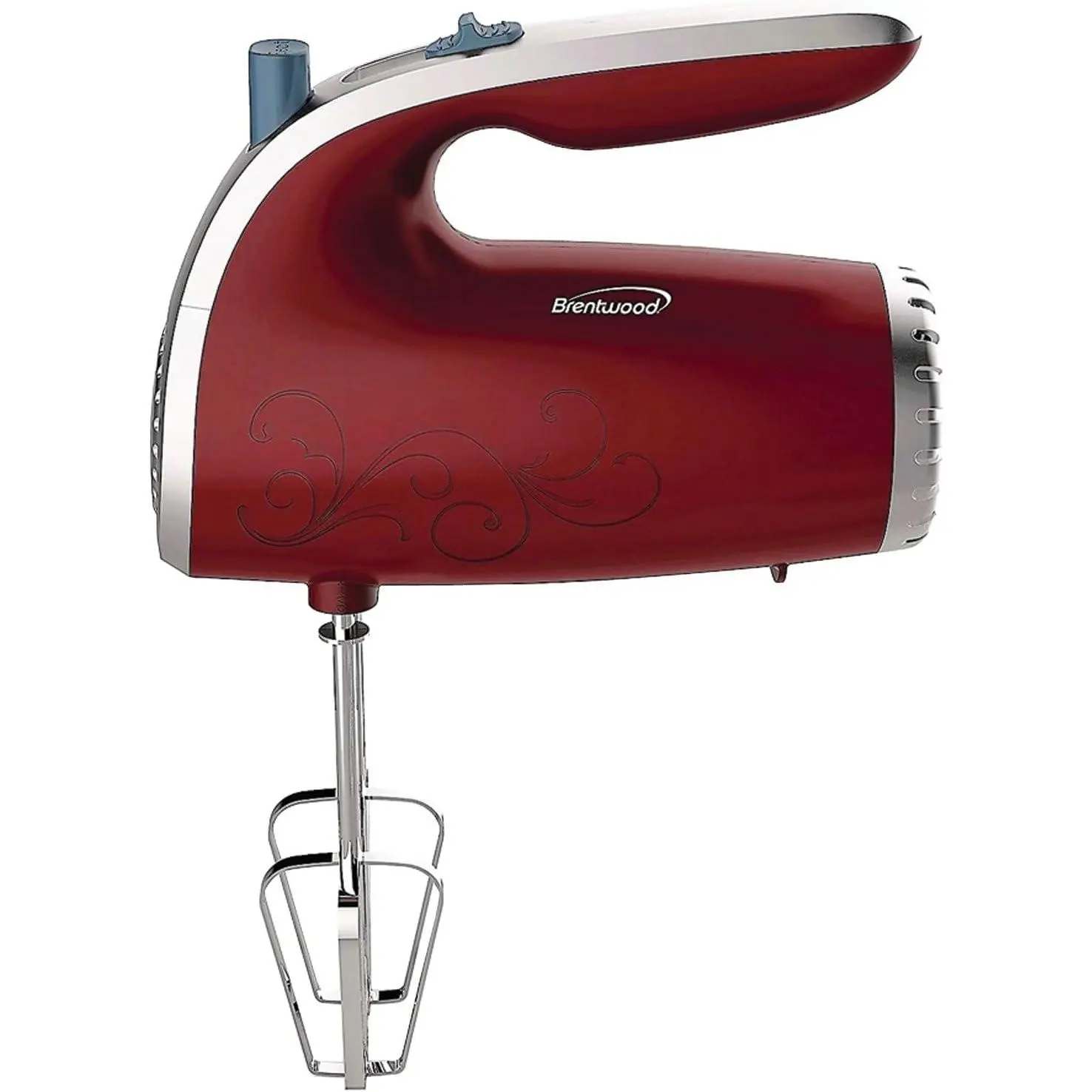 BRENTWOOD 5-SPEED HAND MIXER - RED
