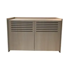 ARCH Modern Wooden Cat House with Scratching Pad , Cat Litter Box Enclosure, Spacious Hidden Cat Litter Box -33.46" x 21.06" x 21" , 45.87 lbs