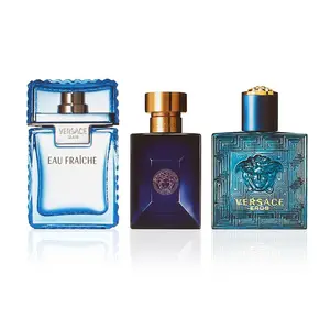 Versace Men's Cologne Set of 3 - Eros, Pour Homme, Dylan Blue & Eau Fraiche - 3 Count, 1.7 oz Each - Fragrance Collection