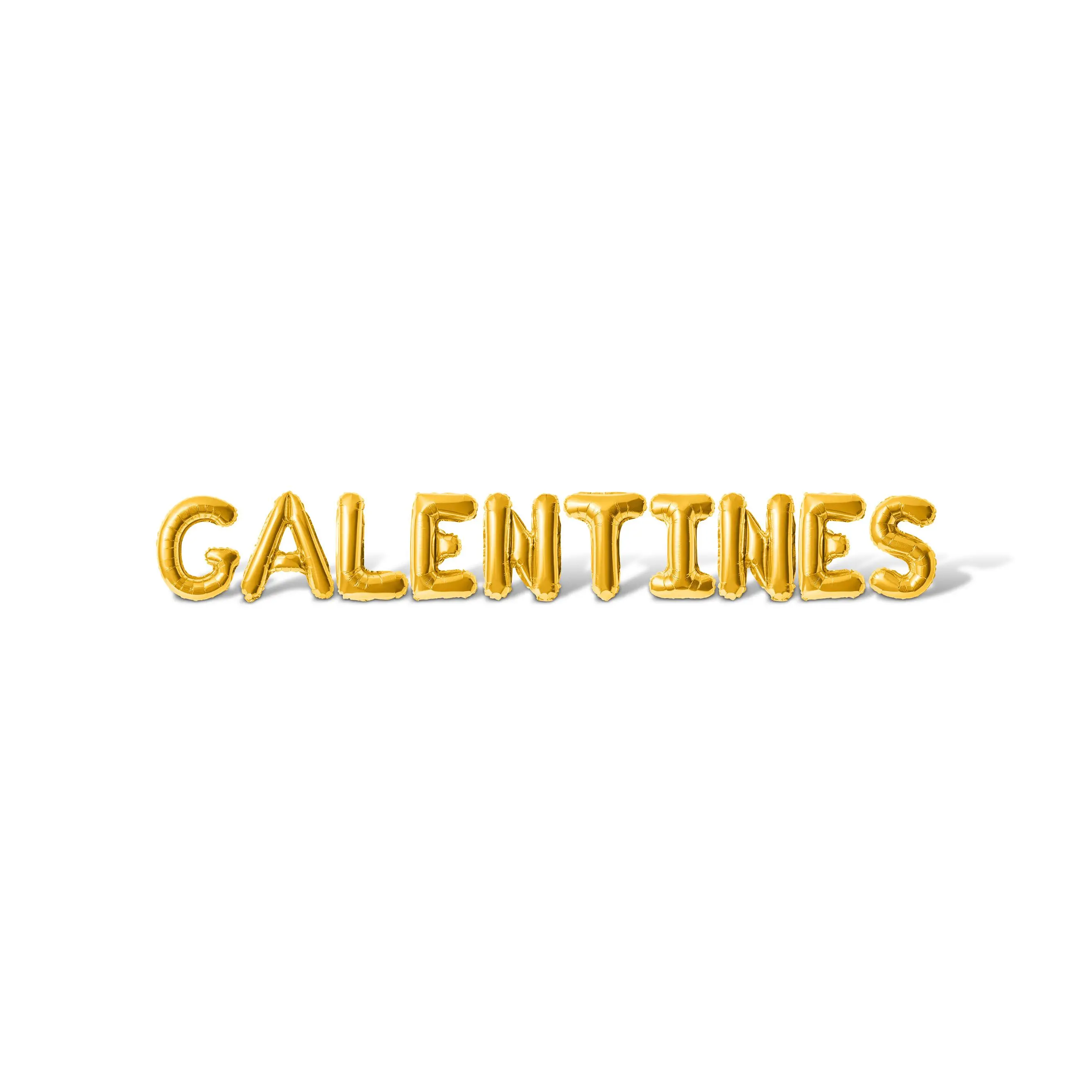 Letter Balloons - GALENTINES 16" Inch Alphabet Letters Foil Mylar Balloon Valentine's Day Party Banner