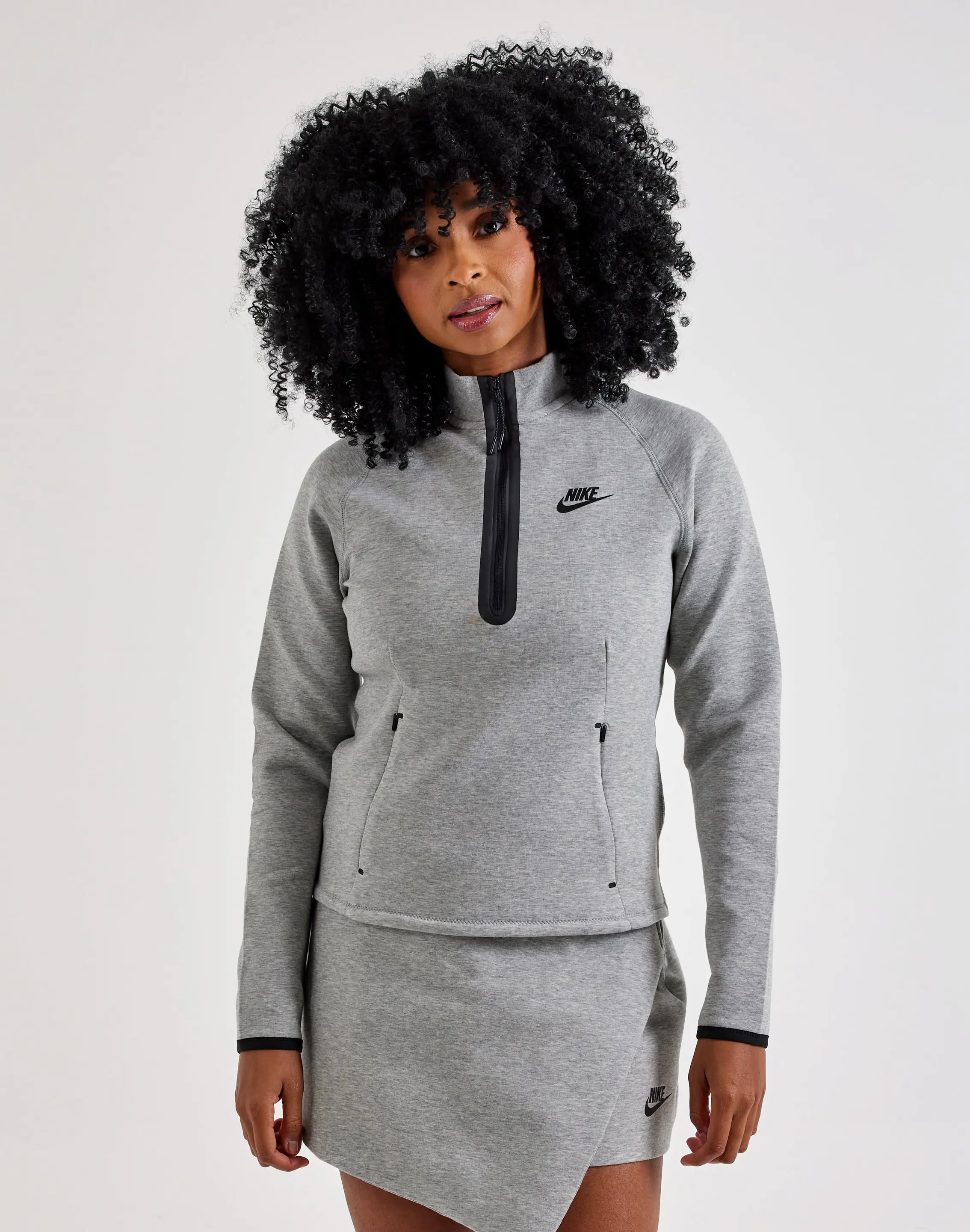 Womens Nike Tech Fleece Half-Zip Sweatshirt Womens Nike Tech Fleece Half-Zip Sweatshirt