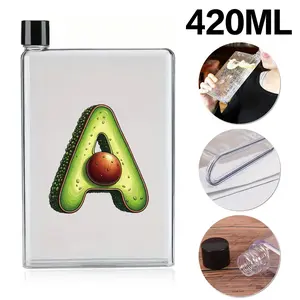 Transparent Ultra-Thin Water Bottle, Large Capacity, Portable Juicer & Milk Container, Ideal for Outdoor Travel & School Activities