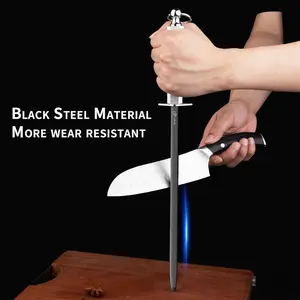 High-End Professional Ultra-Fine Tooth Steel Sharpening Rod Knives, High Hardness Wear-Resistant, Essential Kitchen & Home Tool