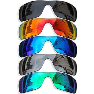 5 count Polarized Replacement Lenses for  Batwolf OO9101 Sunglasses, Anti-Scratch and Impact Resistant