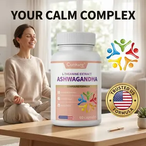 Cunkore Daily Zen & Balance Support - Advanced L-Theanine & Ashwagandha Formula - Promotes Relaxation & Positive Mood - Compound Blend with GABA & 5-HTP
