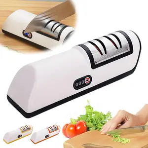 Multifunctional Electric Knife Sharpener, Essential Kitchen Gadget, Easy Tool for All Knives & Home Cutting