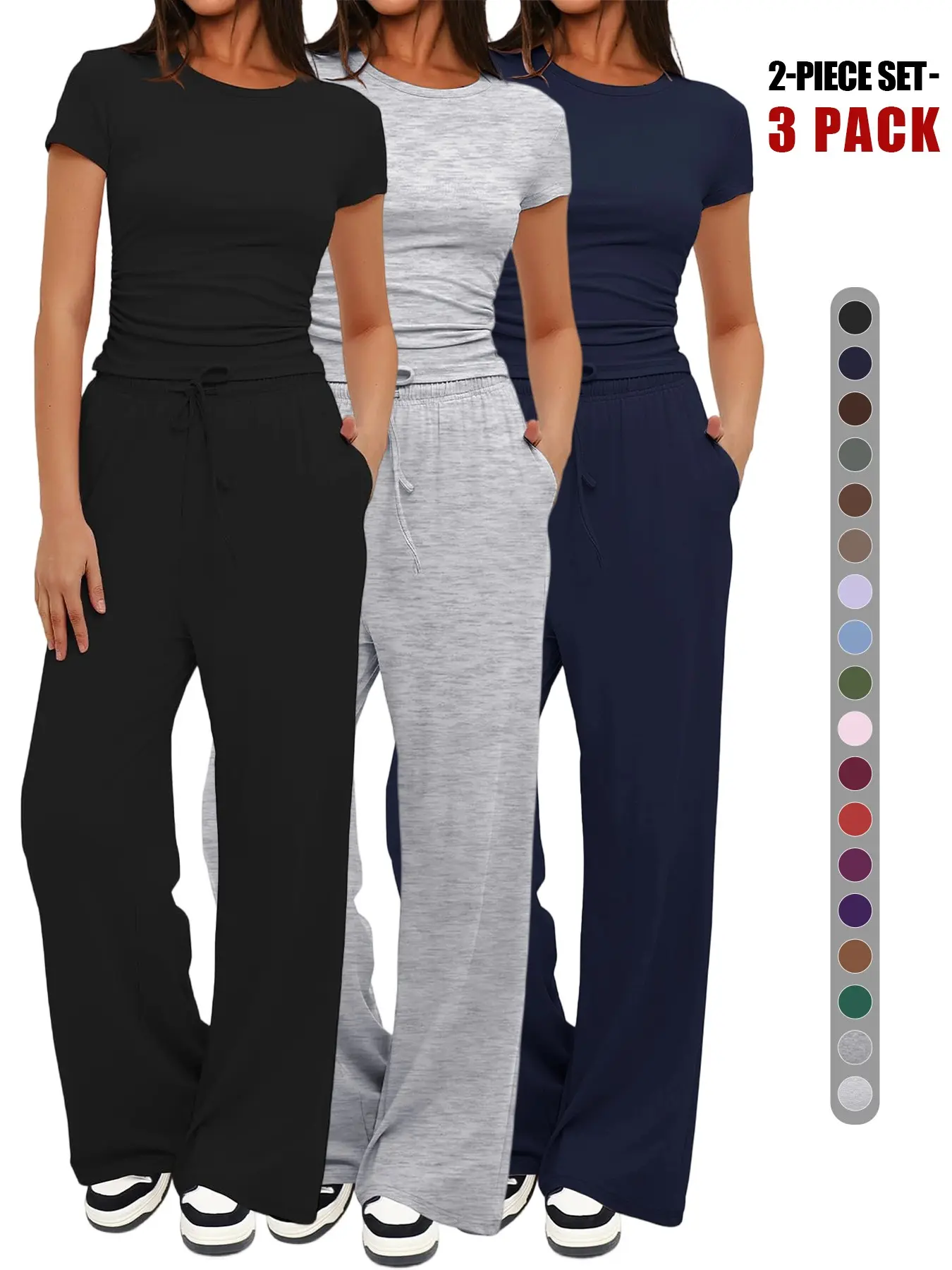 Black + Light Gray + Dark Blue