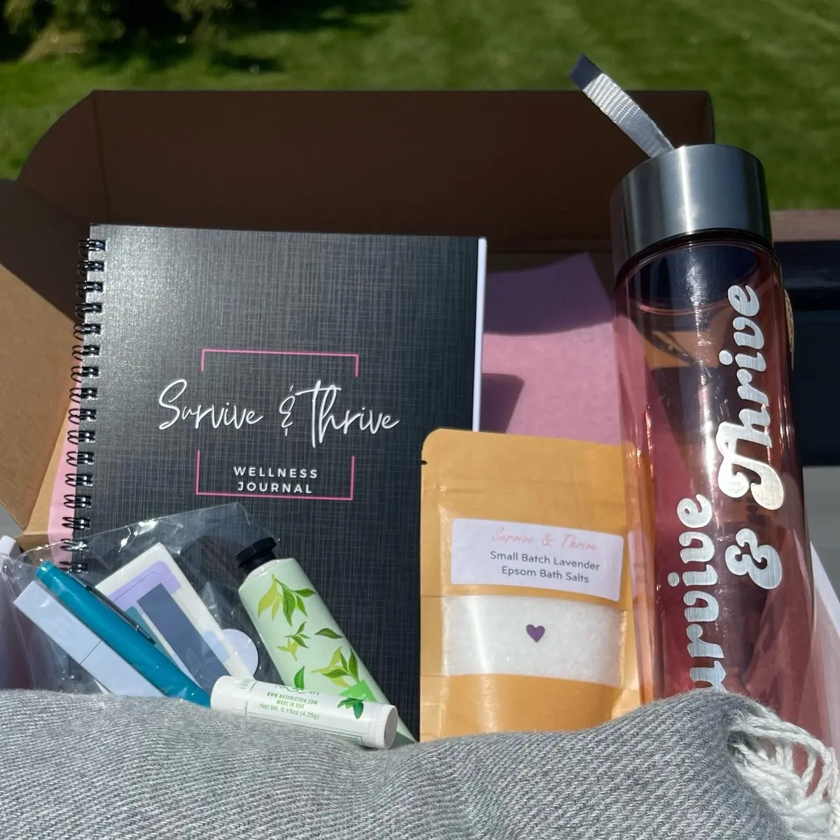 Warrior Box - Wellness Journey Care Package with Self Care Products & Wellness Journal