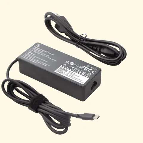 65W USB-C Laptop Power Charger, FTS Type C Charging Wall Adapter with Universal Port for HP/Dell Laptops & Chromebooks, 4 ft Travel Power Cord for Travel Users, USBC Plug & Go, 30 Days Warranty Type C Port