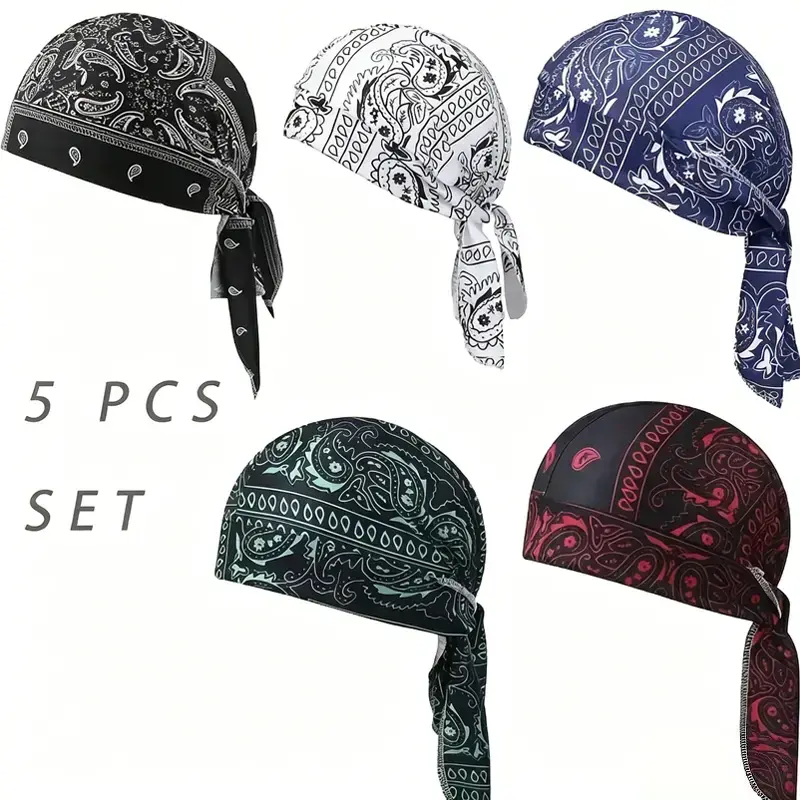 Cooling Headscarf Cap Set - Athletic Activity Accessory, Elastic Fit Stays Secure, Hand Washable Easy Care Headwear for Athletes