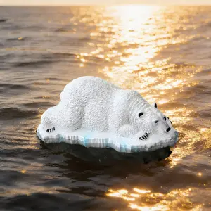 Floating Bear Figurine, Aquarium Theme Decor, Pond Decoration, Garden Yard Ornament, Spring Summer Gift, Housewarming Present, Party Favor