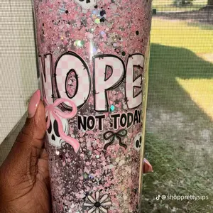 24 oz Acrylic Snowglobe Tumbler