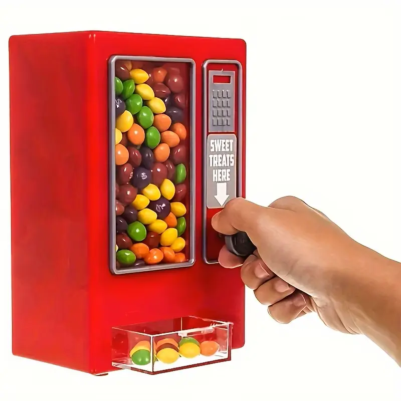 Mini Candy Vending Machine, Candy Storage Machine, Cute Desktop Candy Machine, Gift For Friends Or Girlfriend, Compact Design, Portable