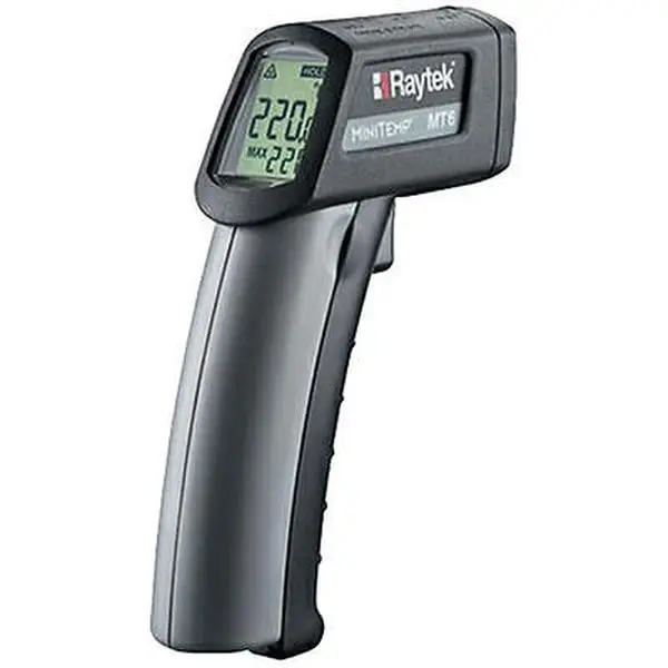 Fluke Electronics RKMT6 Laser Thermometer with -20 to 932°F Temperature Range (Also 20-932°F Range), 0.75 lbs, 3.5" H x 6.7" W x 9.2" L, Limited 1-Year Warranty, -20 To 932F, Temperature Range 20-932F