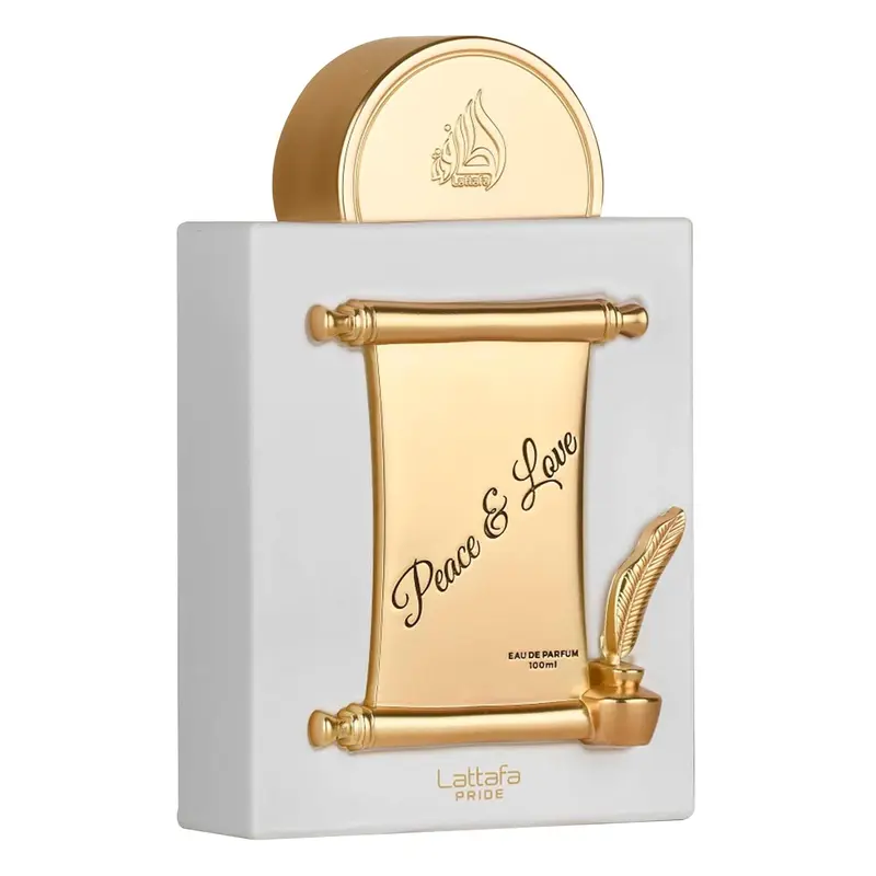 Lattafa Pride Peace & Love Unisex Eau de Parfum - Aromatic Woody, Creamy Sweet Musky, Floral Fragrance, Daily Use, Single Item, 3.4 oz/100 ml, Aromatic Woody Fragrance, Daily Use Fragrance